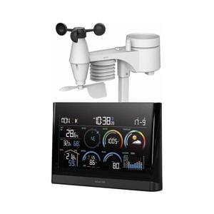 Sencor - Stație meteo profesională cu ecran LCD și ceas cu alarmă, 5V/3xAAA + 3xAA imagine