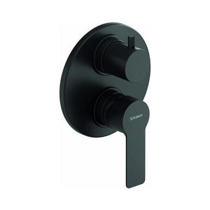 Baterie de duș încastrată Duravit D‑CODE, negru mat — DC5210008046 imagine