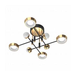 Zuma Line MX7170-8-3BGT - Lustră aplicată de tavan LARA LED/60W/230V, auriu/negru, compatibilă cu dimmer imagine