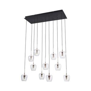 Zuma Line MD2291-11B-3BGT - Lustră LED suspendată pe cablu NELSON 11xLED/3W/230V neagră imagine