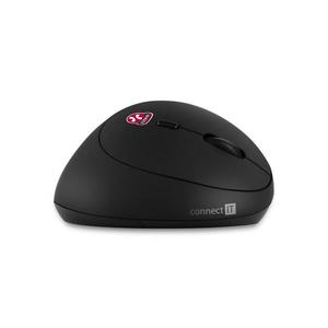 CONNECT IT CMO-2600-BK - Mouse ergonomic fără fir, 800/1200/1600 DPI, 1x AA, negru imagine