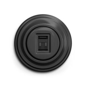 lap - priză de date retro cu ramă antracit imagine