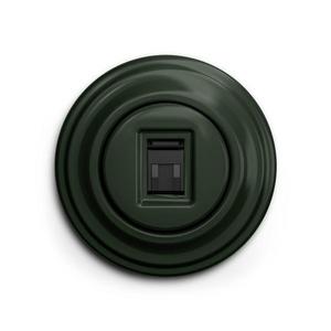 lap - Priză de date retro cu ramă, verde imagine