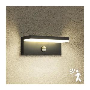 Brilagi-LED Aplica de exterior cu senzor TESSI LED/10W/230V neagră IP54 imagine