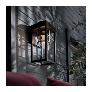 Kichler KL-HONE-S-BKT - Aplică de perete pentru exterior HONE S, 1xE27/60W/230V, IP44 imagine