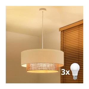 Brilagi - Candelabru LED suspendat cu cablu BOHO STYLE, 3xE27/15W/230V, Ø 60 cm imagine