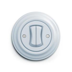 lap - Întrerupător retro în serie cu ramă nr. 5, albastru imagine