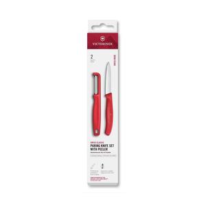 Victorinox - Set cuțit de bucătărie SWISS CLASSIC cu decojitor, roșu imagine