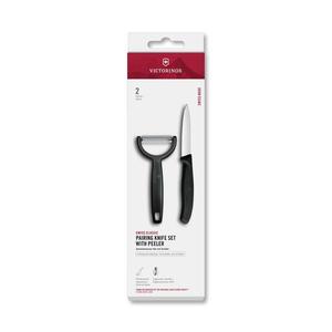 Victorinox - Set cuțit de bucătărie cu curățător de legume SWISS CLASSIC negru imagine