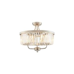 Endon 90264 - Lustră aplicată CHESTERFIELD 3xE14/6W/230V, diam. 45 cm, crom lucios imagine