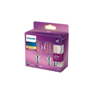 SET 2x bec LED VINTAGE Philips E14/4, 3W/230V 2700K imagine