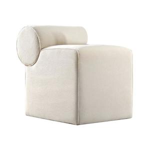 Taburet TIKI 47 x 45 cm, crem imagine