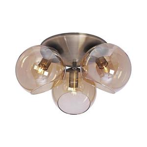 Cottex P2423AA - Plafonieră CAPELLA 3xE14/40W/230V Ø37 cm fumuriu/maro imagine