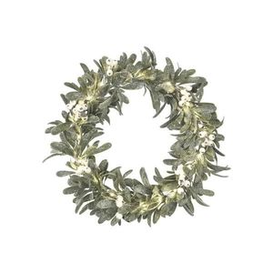 Coroniță de Crăciun cu LED, 25 LED-uri, alimentare 3xAA, Ø 35 cm imagine