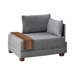 Fotoliu de colț TULA, gri, orientare dreaptă imagine