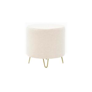 Taburet NANI, diametru 40 cm, crem imagine