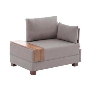 Fotoliu de colț TULA, bej, pe partea dreaptă imagine