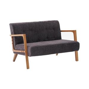 Canapea TUMI, 2 locuri, gri antracit imagine