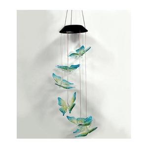 Lampă solară LED RGB 6xLED/1, 2V 300 mAh IP44 - model fluture imagine