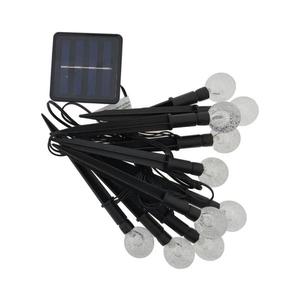 Lampă solară LED RGB, 10 x LED, 1, 2 V, 300 mAh, IP44, neagră imagine