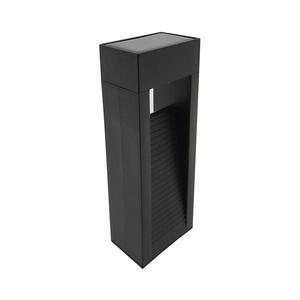 Lampă solară LED cu 2 LED‑uri, 1, 2 V, 200 mAh, IP44, neagră imagine