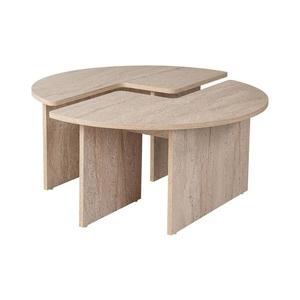 Masă de cafea LUVIA, decor marmură bej imagine