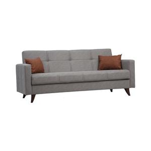 Canapea extensibilă KORFU, 3 locuri, gri deschis imagine