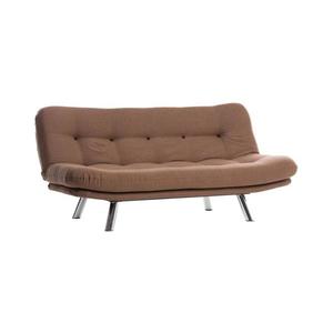 Canapea extensibilă BINA, 2 locuri, maro deschis imagine