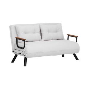 Canapea extensibilă 2 locuri QIRA, albă imagine