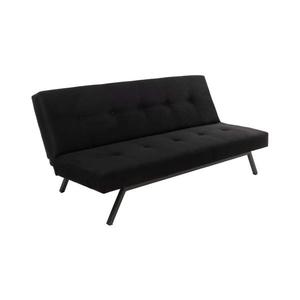 Canapea extensibilă BAKU, 2 locuri, neagră imagine