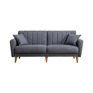 Canapea extensibilă KITO, 2 locuri, gri închis imagine