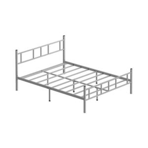 Pat metalic dublu PIRON 120x200 cm, alb, capacitate de încărcare 120 kg imagine