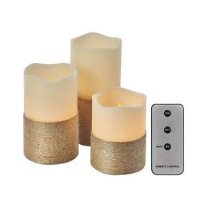 SET 3x decorațiune LED de Crăciun 3xLED/3x3AAA + telecomandă imagine