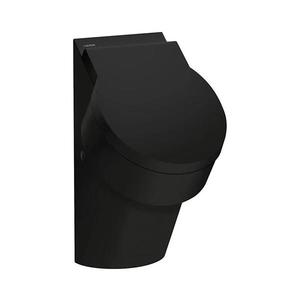 LAUFEN H8402817160001 - Pisoar VAL, alimentare și evacuare pe spate, ceramică, negru mat imagine