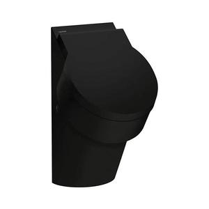 LAUFEN H8402810200001 - Pisoar VAL, alimentare pe spate, evacuare pe spate, ceramică/negru lucios imagine