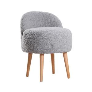 Fotoliu pentru copii MIKI, Ø 46 cm, gri imagine