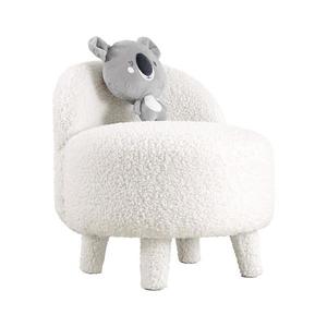 Fotoliu pentru copii PIXI, Ø 46 cm, alb imagine