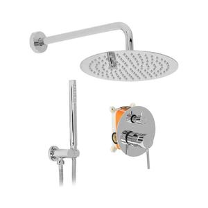 REA-P8007 - Set de duș LUNGO cu baterie încastrată, crom lucios imagine