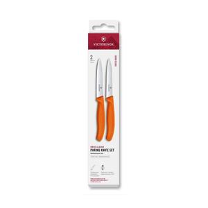 Victorinox - Set de 2 cuțite pentru legume Swiss Classic, 10 cm, portocaliu imagine