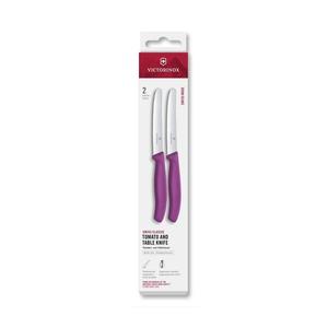 Victorinox - Set de 2 cuțite de bucătărie pentru legume SWISS CLASSIC, lamă 11 cm, mov imagine