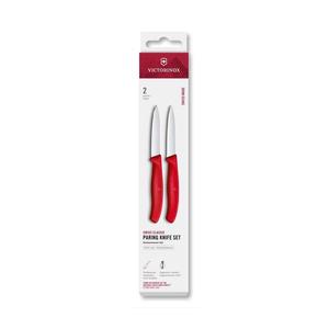 Victorinox - Set de 2 cuțite pentru legume SWISS CLASSIC, lamă 8 cm, roșu imagine