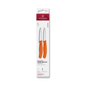 Victorinox - Set de 2 cuțite pentru legume SWISS CLASSIC, lamă 8 cm, portocaliu imagine