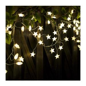 Brilagi - Ghirlandă de Crăciun cu LED, 40 LED/3x AA, 1, 8 m, alb cald, cu steluțe imagine