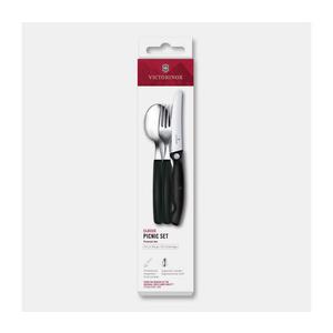 Victorinox - Set tacâmuri pentru picnic SWISS CLASSIC, 3 piese, negru imagine