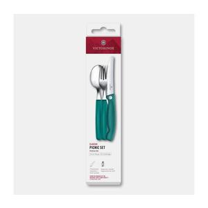 Victorinox - Set tacâmuri pentru picnic SWISS CLASSIC, 3 piese, turcoaz imagine