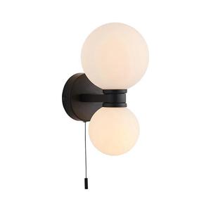 Endon 93523 - Aplica de perete pentru baie PULSA 2xG9/3W/230V IP44 negru imagine