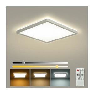 Brilagi - Plafonieră LED dimabilă ULTRA SLIM 18W 230V 30x30 cm, albă + telecomandă imagine