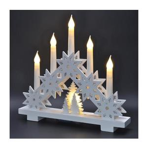 Brilagi - Suport pentru lumânări de Crăciun cu LED, 5xLED/2xAA imagine