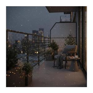 Brilagi - Perdea LED de exterior pentru Crăciun, 160 LED, 7 x 2 m, IP44, alb cald imagine