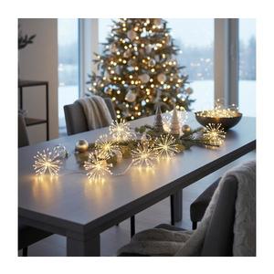 Brilagi - Ghirlandă LED pentru exterior, 150 LED, 5 m, IP44, alb cald, efect artificii imagine